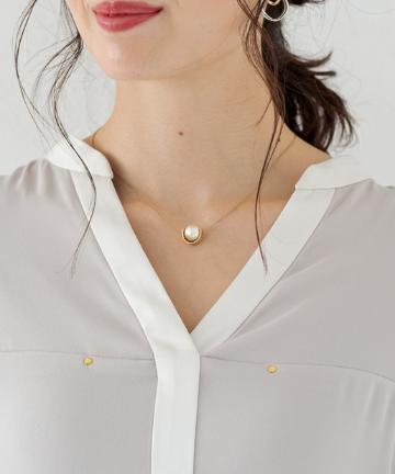 パールチェーンネックレス