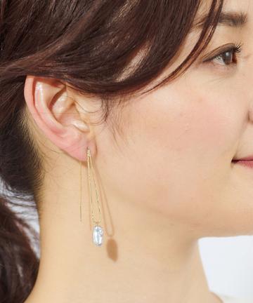 パールゴールドピアス