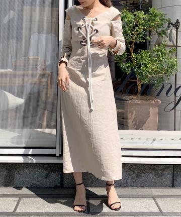 【KARLA SPETIC】レースアップワンピース