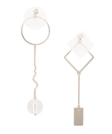 クリアミックスパーツピアス