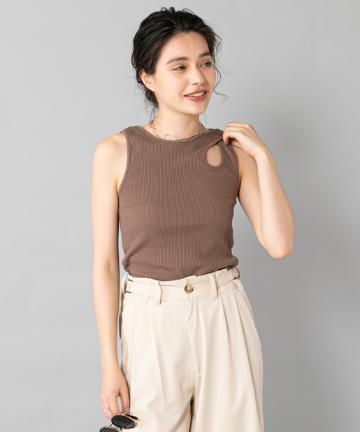 【WEB限定】アシメショルダータンクトップ