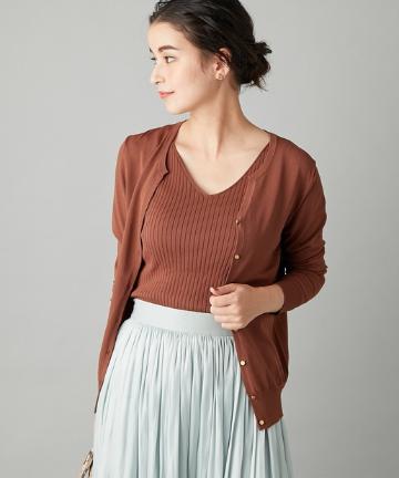 【手洗い可・接触冷感・UVカット】スキッパーカーディガン