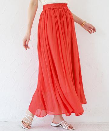 マキシギャザースカート