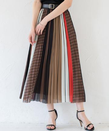 MIXストライプスカート