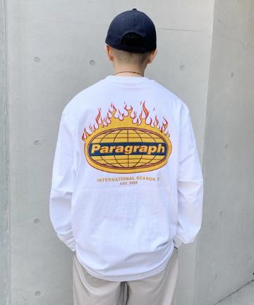 【Paragraph/パラグラフ】FIRE LOGO ロンTEE