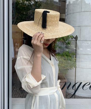 【ADRIAN HATS】ターバン付きハット