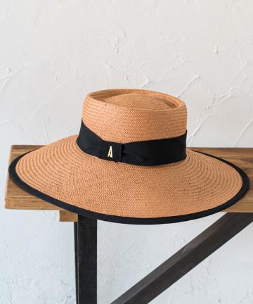 【ADRIAN HATS】パイピングつば広ハット