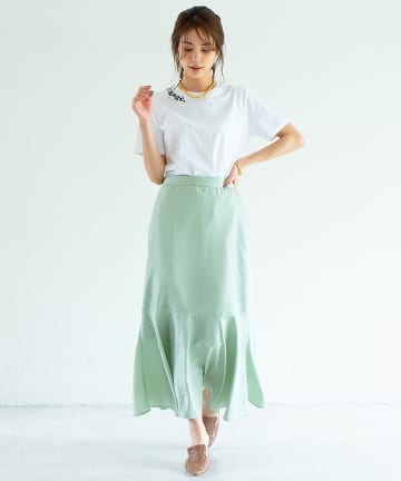 【手洗い可】ヴィンテージデシンマーメイドスカート