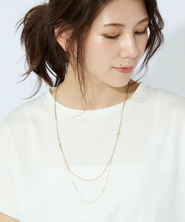 結び2連ネックレス