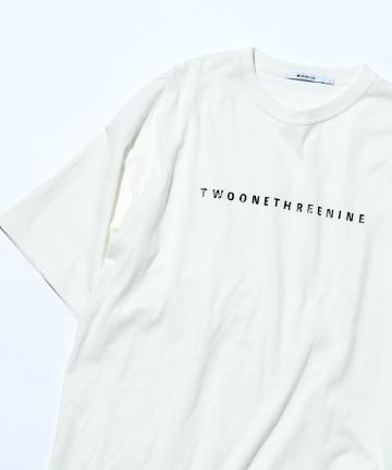USAラバーロゴプリント半袖Tシャツ