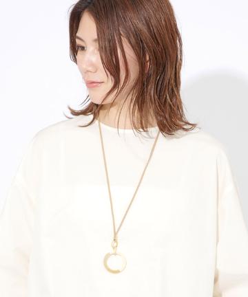 水牛リングネックレス