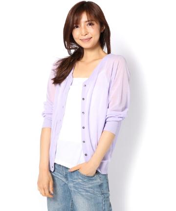 【TORRAZZO DONNA（トラッゾドンナ）】シアーカーディガン