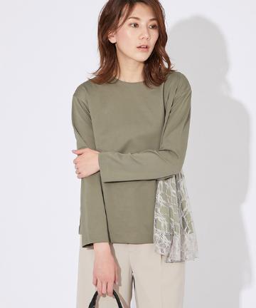 レースドッキングカットソー