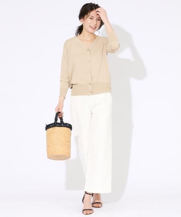 【《着回し力抜群》洗える】イージーワイドカツラギパンツ