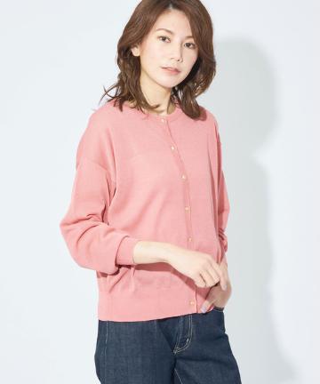 【手洗い可】機能糸ショートカーディガン