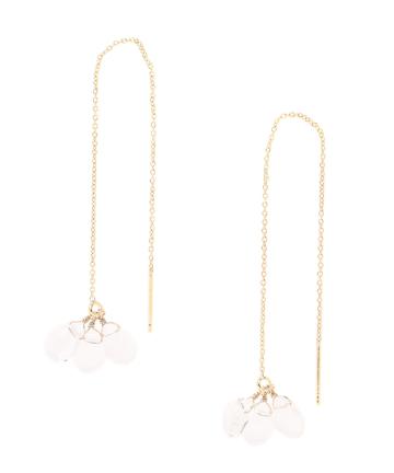 クリアパーツロングピアス