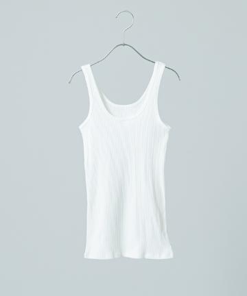 コットンリブタンクトップ