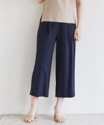 リネンクロップドパンツ