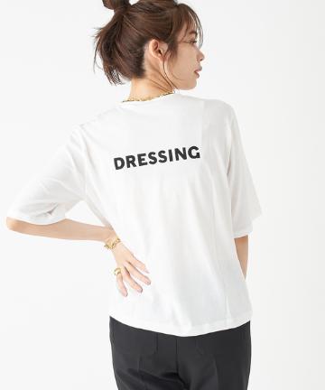 【Liyoca(リヨカ)・手洗い可】5分袖バックプリントTシャツ