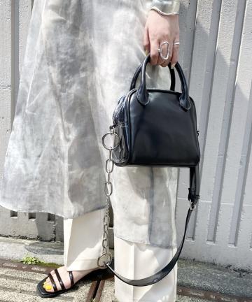 サイドクリアミニスクエアトートバッグ