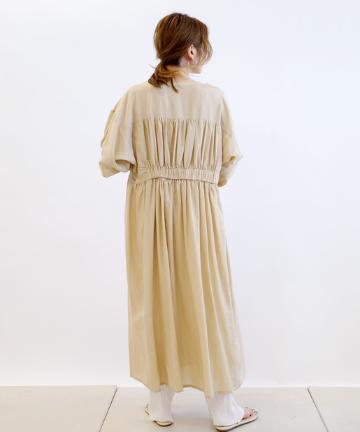 ギャザーワンピコート