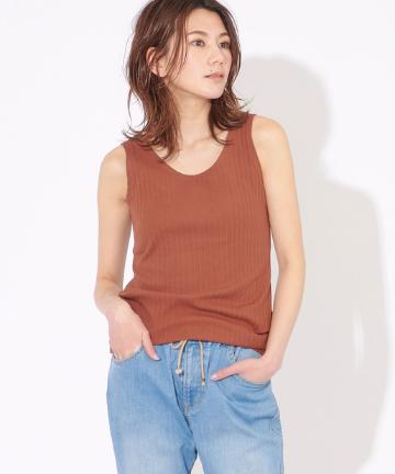 【手洗い可】ランダムテレコ2wayタンクトップ