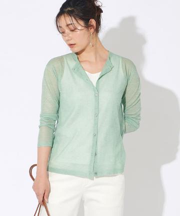 【WEB限定・手洗い可】ラビータクルーカーディガン