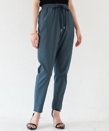 シャンブレーゴムパンツ