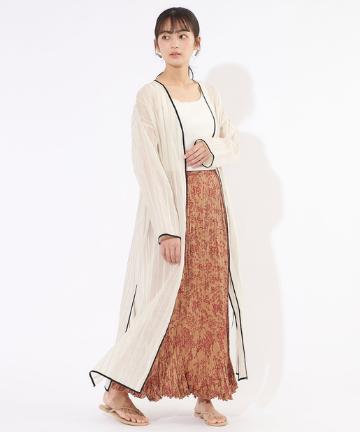 シアーストライプカーディガン