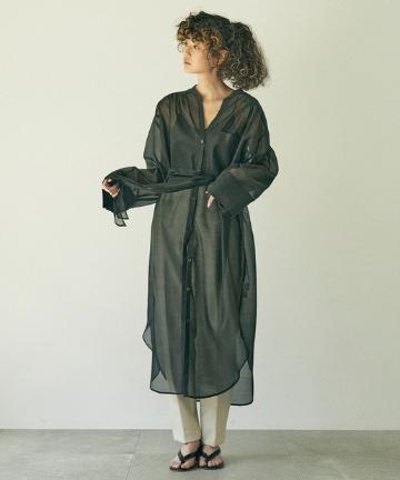 シアーロングシャツチュニック【オンラインストア限定商品】