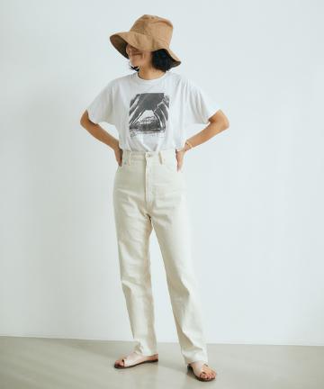 【YANUK×金子綾×藤原裕】ハイライズデニム/Worn Ecru