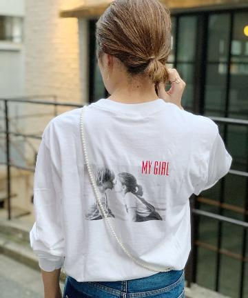 “MY GIRL” photoロングスリーブＴシャツ