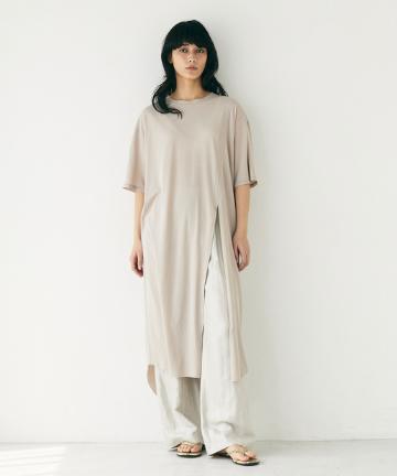 スリットロングTシャツ