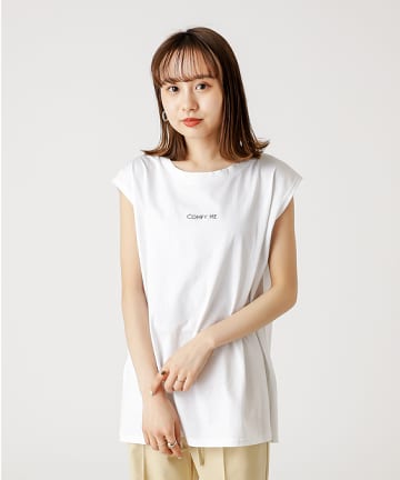 シルケットロゴノースリTシャツ
