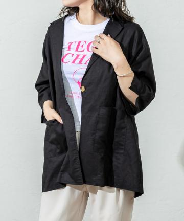 麻混テーラージャケット