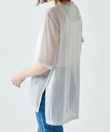 ビックシルエットシアーチュニックtee