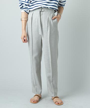 リネンライクテーパードパンツ