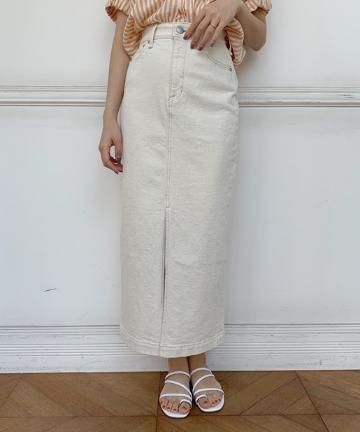 【YANUK】スリットロングデニムスカート