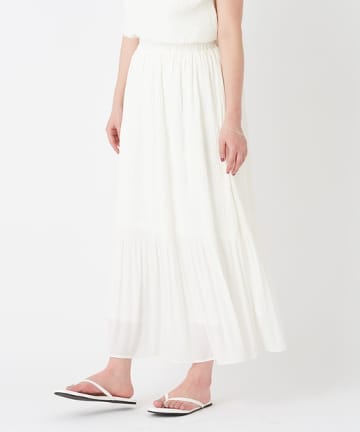 マジョリカプリーツプロングスカート/セットアップ可