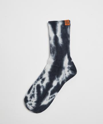 UNIVERSAL OVERALL むら染めリブクルーソックス(WOMENS)
