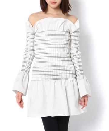 【Dion Lee】シャーリングミニワンピース