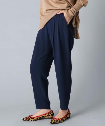 【手洗い可】トリアセ混バックサテンジョッパーパンツ