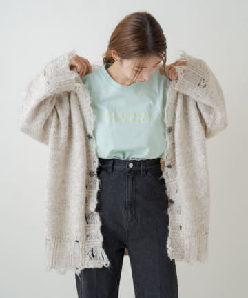 刺繍小ロゴTEE