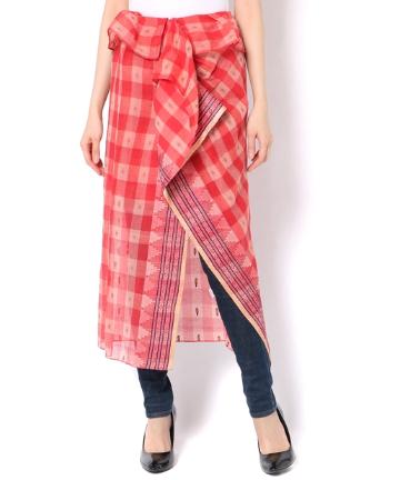 【ULLA JOHNSON】チェックラップスカート