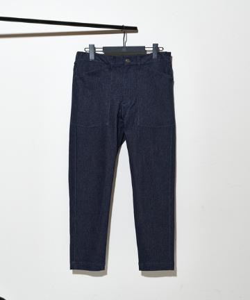 4WAYストレッチINDIGOデニムクロップドパンツ