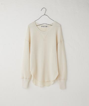 【INSCRIRE】ワッフルロングカットソー