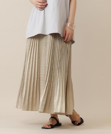 [mline]サテンプリーツスカート