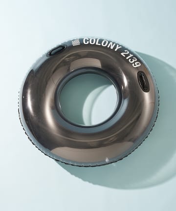 ロゴ入り取っ手付きドーナツ型浮き輪