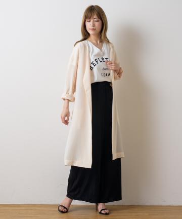 ノーカラーリラックスコート