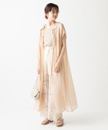 シアーギャザーワンピース